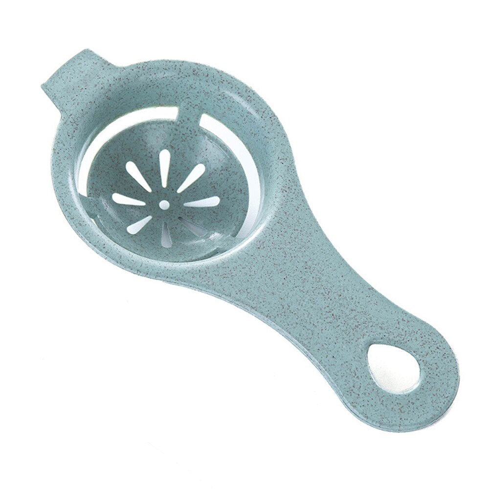 1pc hvit eggeplomme sikting hjemmekjøkken kokk servering 13*6cm plast egg separator matlaging duppeditt kjøkken tilbehør: Lysegrønn