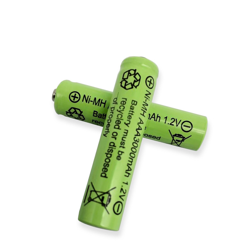 Piles rechargeables jaunes Ni-MH, AAA 3000mAh 3A 1.2V, pour jouets MP3 RC, lampe de poche led, 1-20 pièces