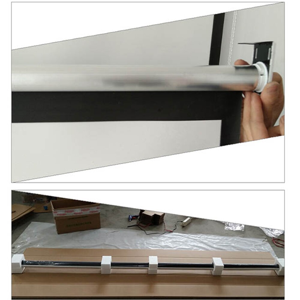 60inch 4:3 Wall Mounted Matte White Projection Pull Down HD Screen Canvas LED Projector Screen For Home Theater office