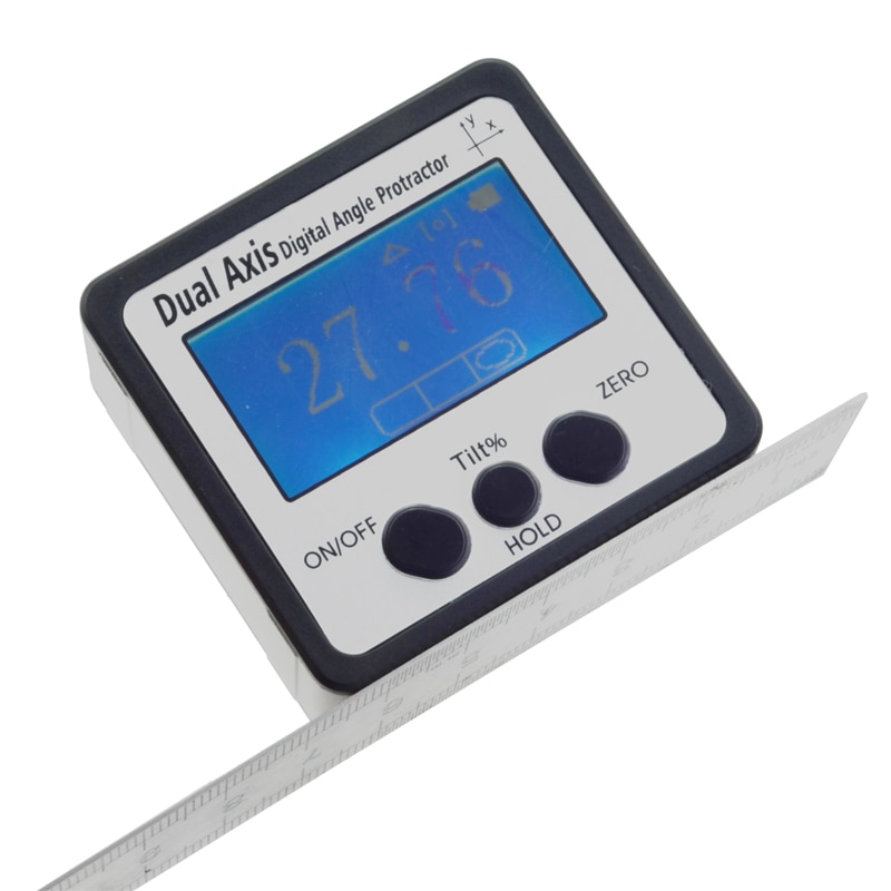 Dual Axis 360 Degree IP54 Digital Protractor Inclinometer Electronic Level Box angle meter with Magnetic Base Measuring Tools