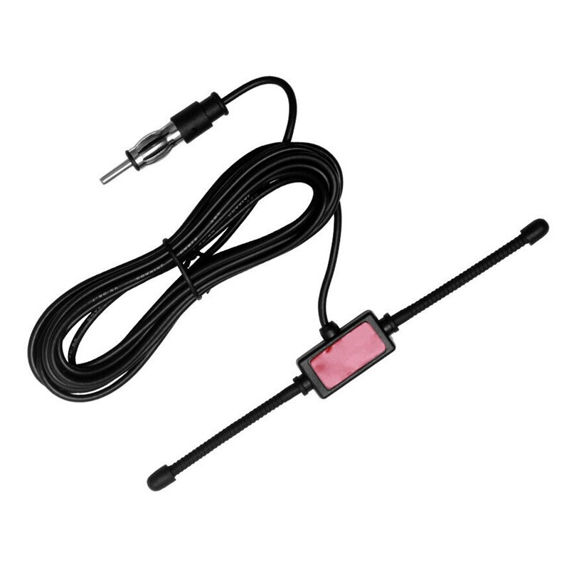 Antena Universal AM para coche y barco, antena FM, dipolo, montaje adhesivo, antena de cristal, Radio, 1 ud.