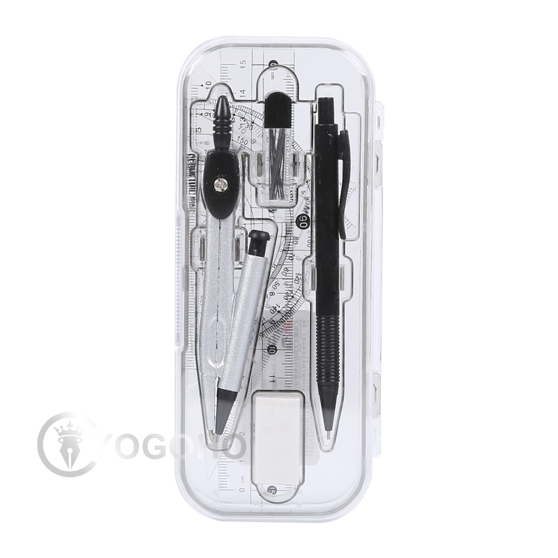 M&amp;G compasses angle ruler set triangle straightedge multifunctional math drawing caliper stationery school supplies