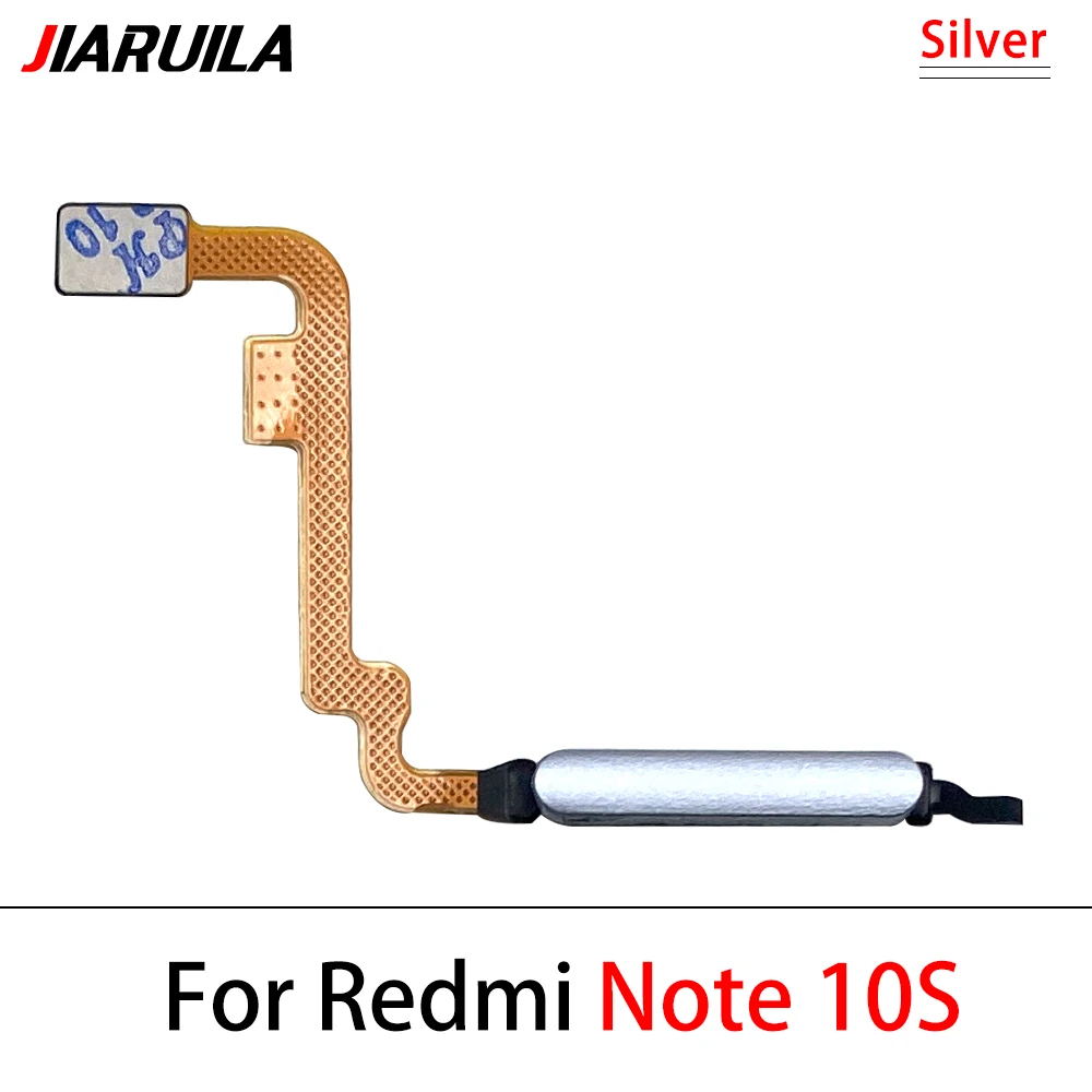 Für Xiaomi Redmi Hinweis 10 Pro 10 s 10 4G 5G Fingerprint Sensor Home Return Key Menü Taste Flex band Kabel: WHITE