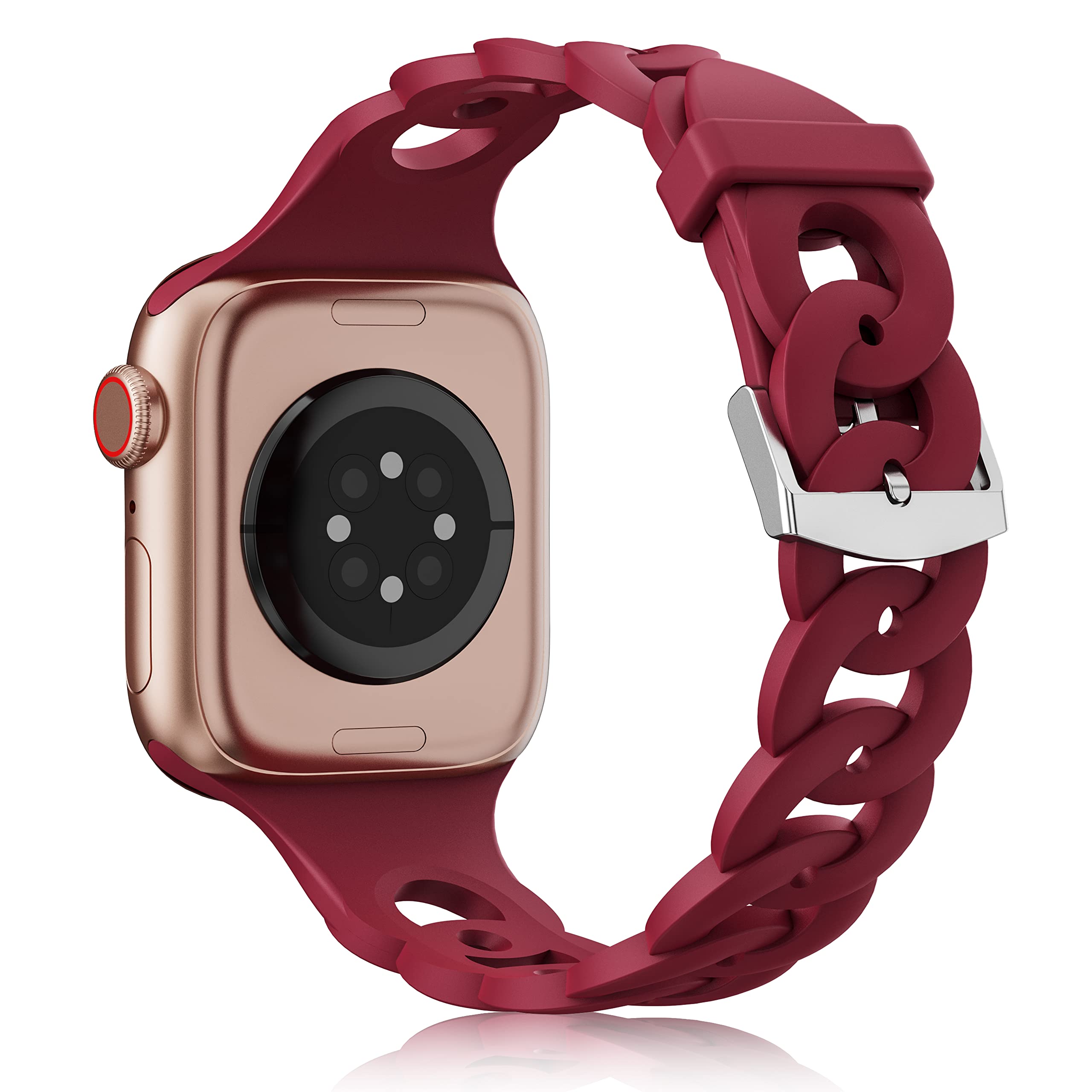 Correa de silicona para Apple watch Ultra 2, banda de 44mm, 40mm, 45mm, 41mm, 42mm, 38mm, 49mm, accesorios para pulsera iWatch series 9, 8, 7, 6, 5, 4 SE