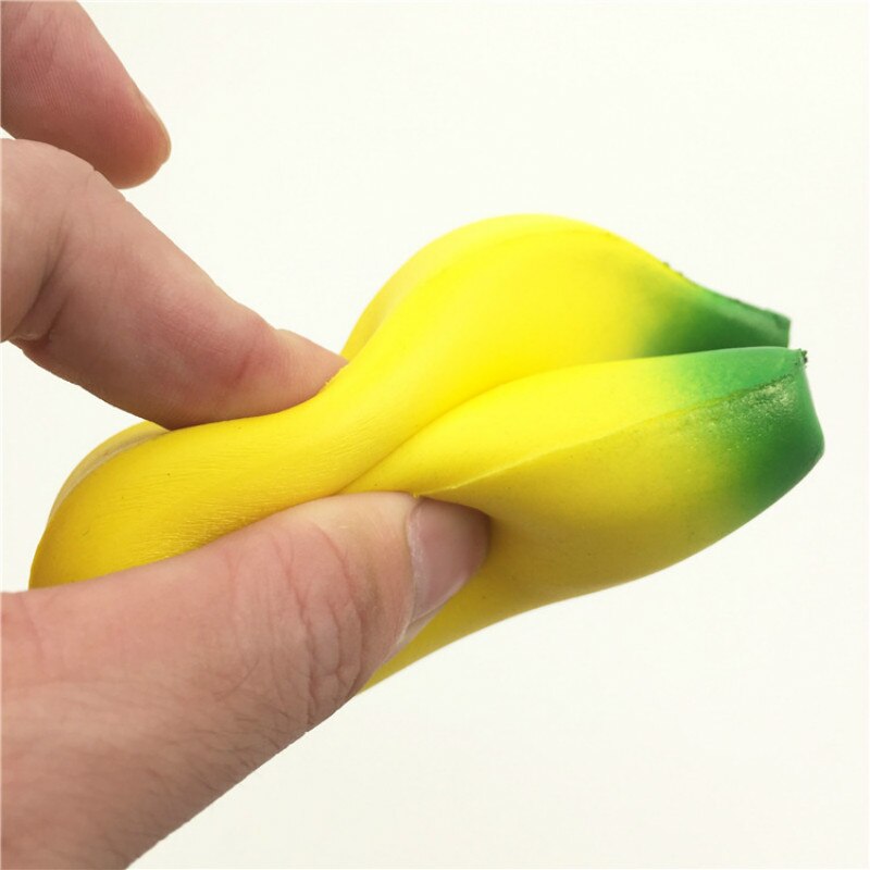 ZUCZUG Banane Squishy Langsam steigend Weihnachten Dekor Nette Jumbo Simulieren Telefon Riemen Anhänger quetschen betonen strecken Brot freundlicher