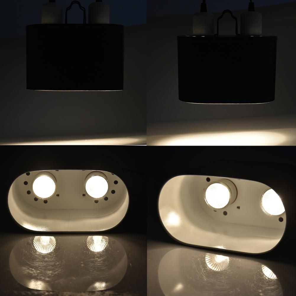 Dubbel reptil lampa för reptil dome uvb lampa dubbel lampa lock kombi integration värmeljus lampa kit