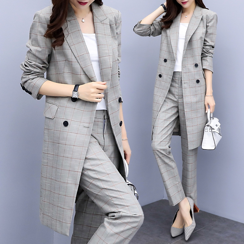 Business Interview Women Plaid Pants Suits Plus Si Grandado Business Interview Women Plaid Pants Suits Plus Si Grandado