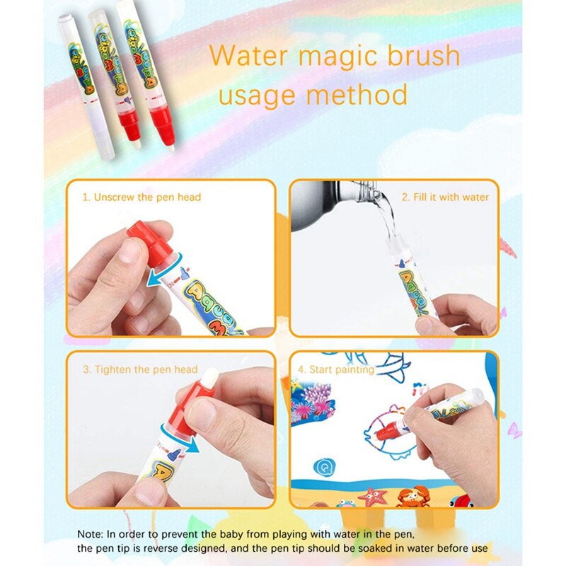 100 x 70cm wasser-leinwand kinder- #39 -schreib-graffiti-decke