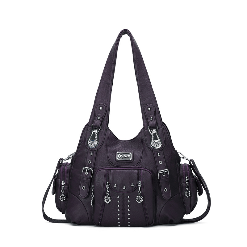 Angelkiss Bag Women Handbags Women Shoulder Bags PU Leather Handbag Female Satchel Big Shoulder Purse Bag bolsa feminina