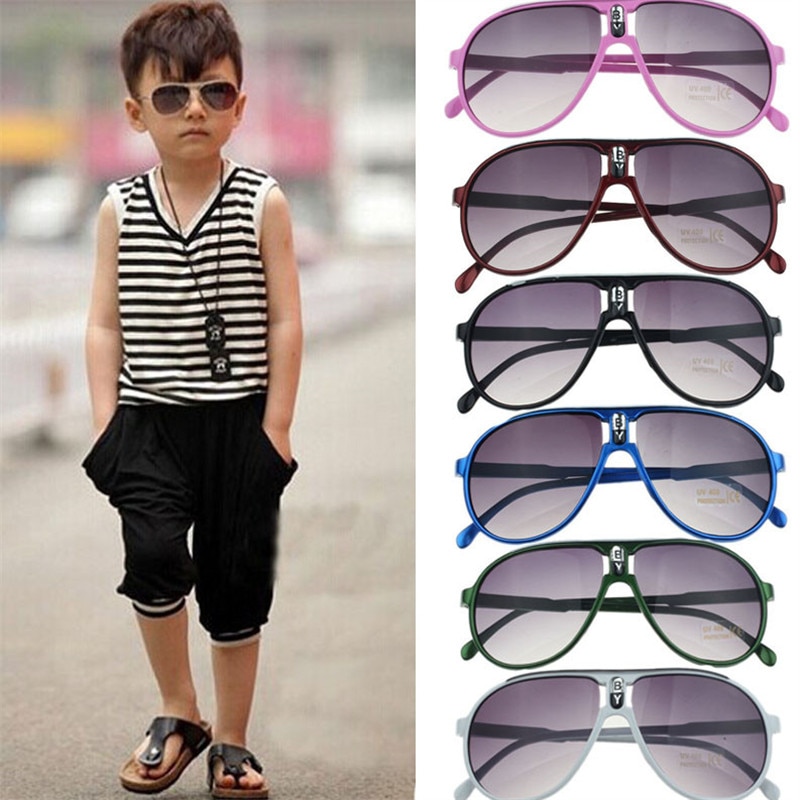 Børn solbriller børn stil mærke drenge solbriller  uv400 beskyttelse udendørs sport piger solbriller