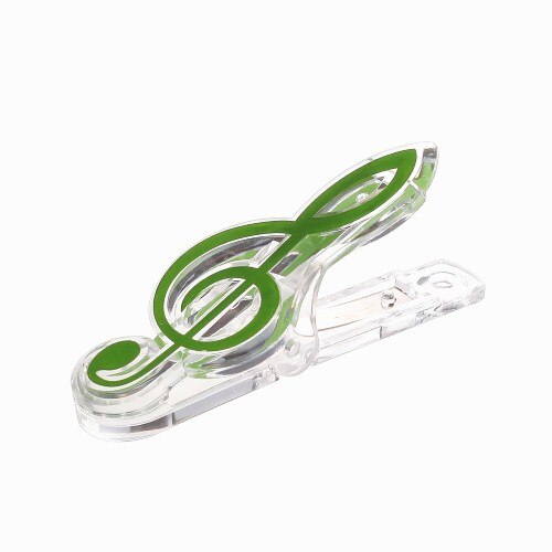 Libro de música de Piano divertido, hoja de papel, soporte de nota Musical de plástico, carpeta para Piano, guitarra, violín, Clips de notación Musical, 1 ud.: Green A
