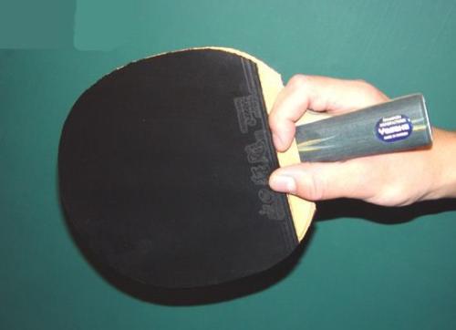 Raqueta de tenis de mesa de fibra de carbono con doble cara espinillas-en raqueta de goma Original raqueta de Ping Pong con bolsa: Azul marino