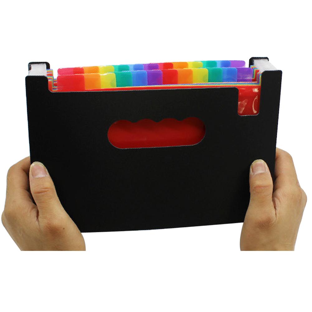 File Folders Colorful A5 Multi-Layer Expanding File Receipt Folder Organizer Pockets Holder Office School Supplies