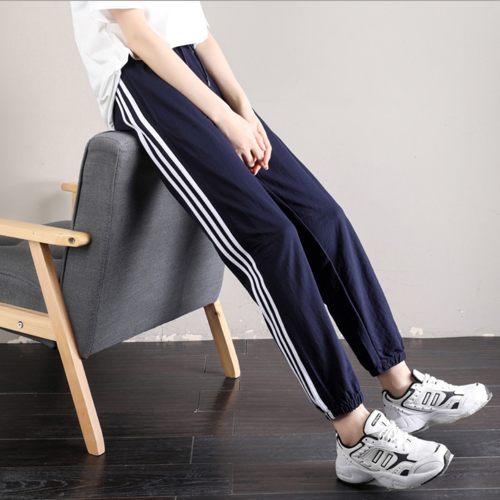 X Sweatpants for Women Nylon Cool Soft Three Stripes Joggers Women Sports Pants Jogging Sports Jogger Sport Joggings Trousers