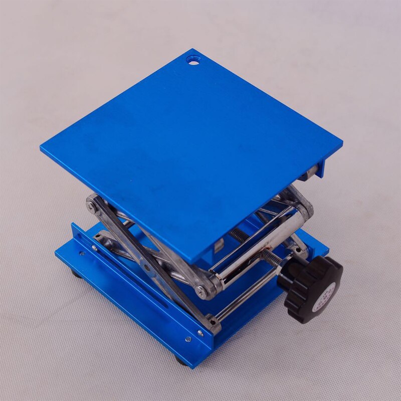 Aluminum Router Lift Table Woodworking Engraving Laboratory Lifting Stand Rack Manual Lift Platform Woodworking Benches