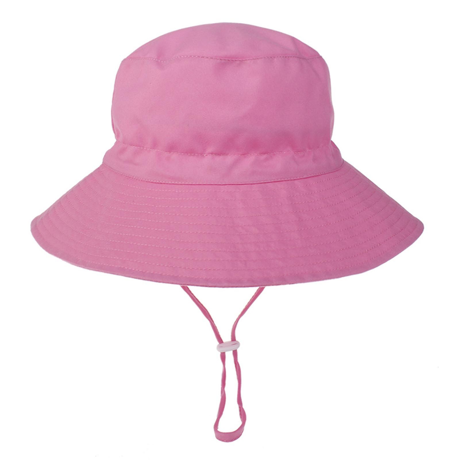 Sun Hat Men And Women Baby Breathable Basin Hat Cute Beach Hat Fisherman Hat Toddler Sun Protection Wide Brim Summer Cap: Pink / XS