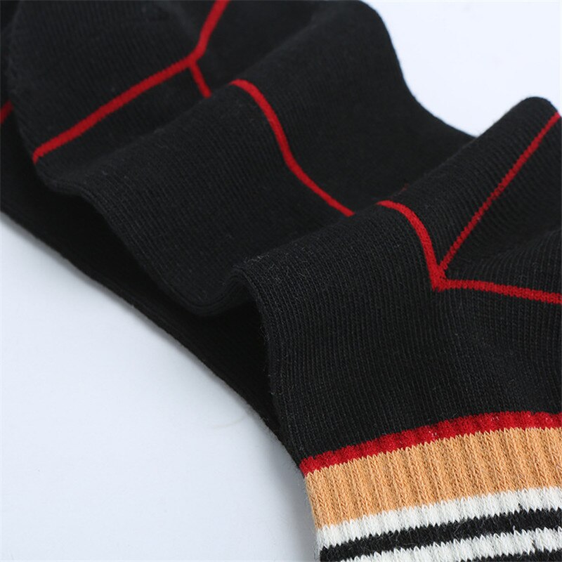 2 Pairs/Lot Children Stiped Socks for Girl&Boy Kids Socks School Sports Style Cotton Black&White Socks for Students