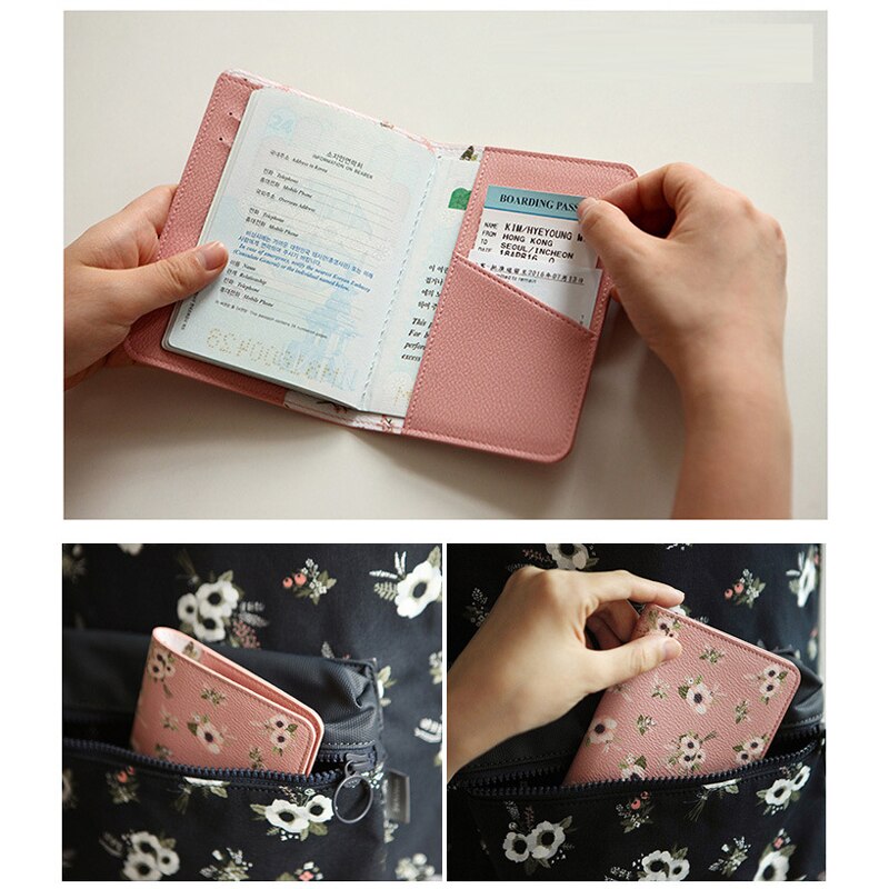 BONAMIE-funda de pasaporte con estampado de flamenco, patrón de animales, porta pasaporte de viaje, bolsas para billetes de avión, funda para tarjeta de identificación