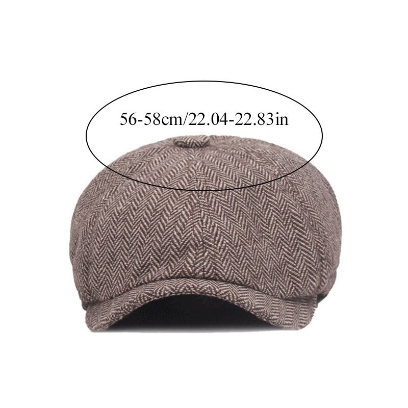 Unisex Newsboy gorras calientes Tweed Octagonal sombrero para hombre Otoño Invierno boinas para mujeres gorras de Detective gorras planas Retro Chapeau