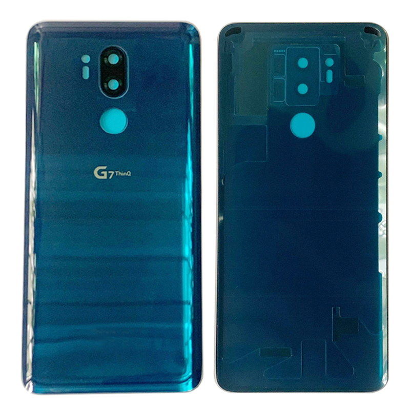 Back Battery Cover Rear Door Panel Housing Case For LG G7 ThinQ Battery Cover with Camera Lens Logo Replacement Part