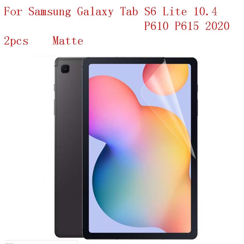 Anti-Glare Tablet Lcd Film Screen Protector Voor Samsung Galaxy Tab S6 Lite 10.4 P610 P615 9H anti-Kras 2 Stuks In 1 Pakket