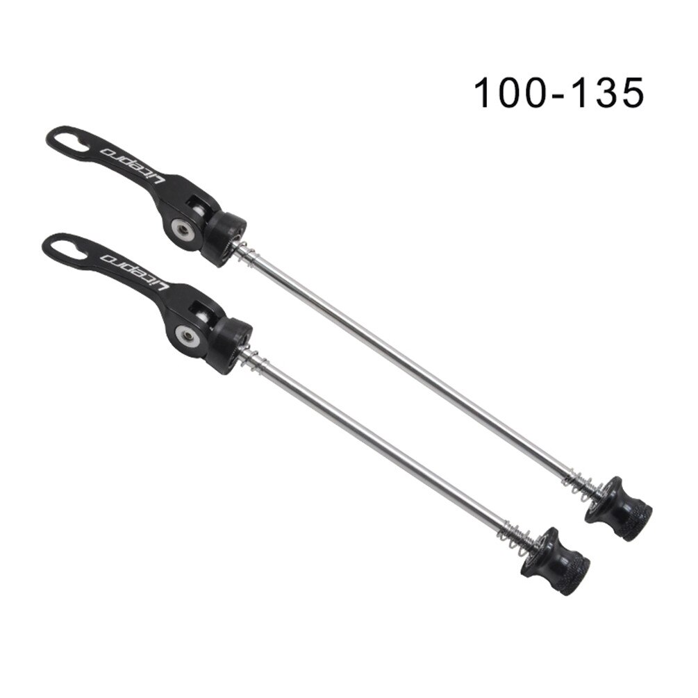 Litepro Aluminum Alloy Quick Release Lever MTB Mountain Bike Wheelset QR Rod For Road Folding Bicycles Wheels Skewers: black 100v135mm