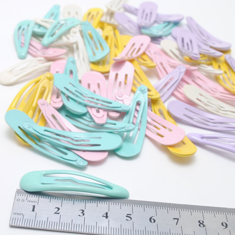 10 st/lot 5cm baby barn hårnålar godis färg snap clip barn flickor hår clips hår hårspänne söta håraccessoarer