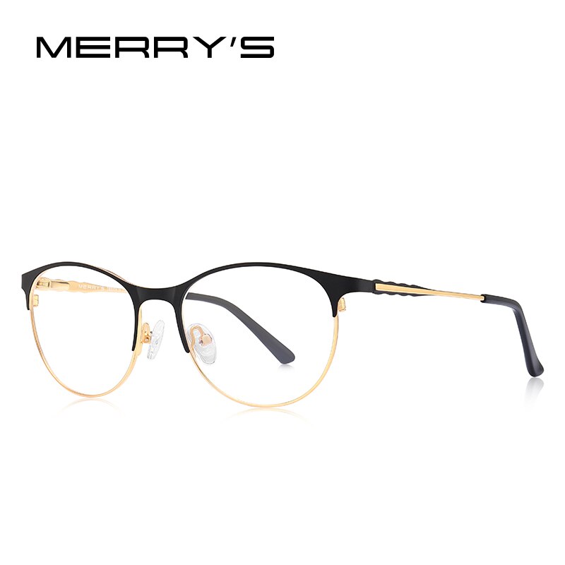 Merrys kvinder retro kat briller stel dame trending briller nærsynethed receptpligtige optiske briller  s2103