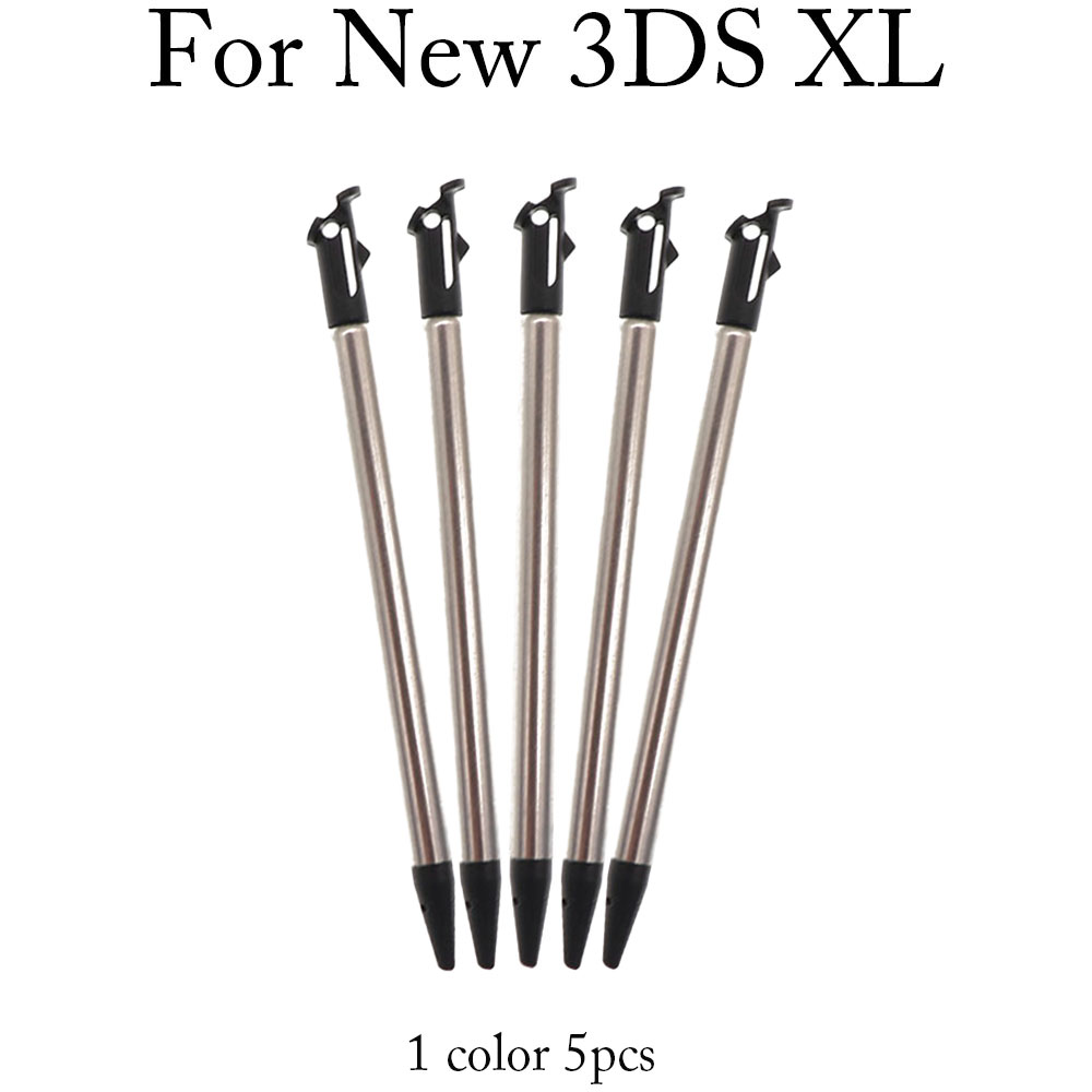 1 conjunto de caneta stylus para tela sensível ao toque de plástico e metal, caneta para console de jogos para ndsl ndsi ndswii 2ds 3ds xl ll novo 3dsxl ll novo 2dsxl: Prateado
