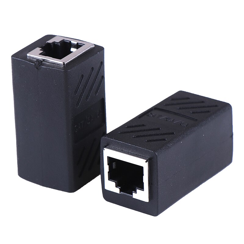 2Pack RJ45 Lan Connector Inline Cat7/Cat6/Cat5e Ethernet Kabel Extender Adapter