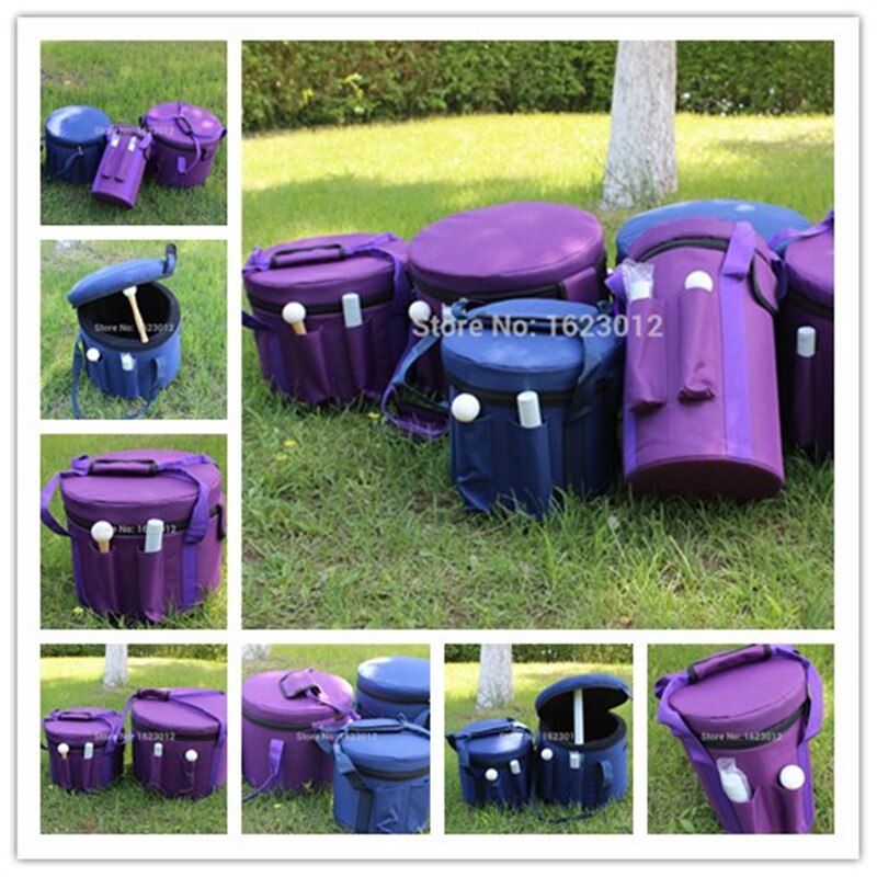 Purple Color Carry bag with one mallet pocket for 11"- 12" Crystal Singing Bowls with Heavy Duty Canvas