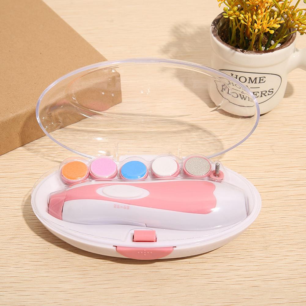 Elektrische Baby Nagel Trimmer einstellen Pflege trimmen Bausatz Mit Nagel Schermaschinen Baby Nagel Haarschneidemaschine Manikübetreffend einstellen Baby Neugeborene Baby Pflege Bausatz