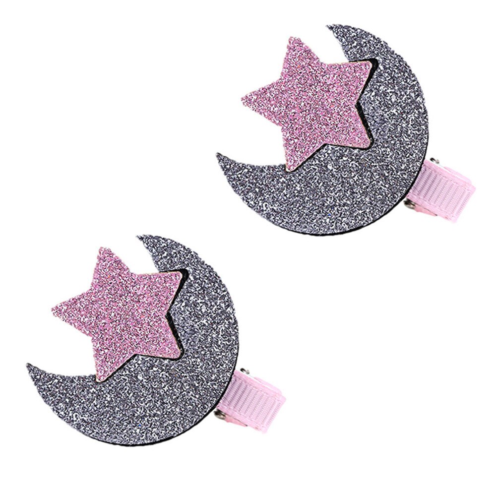 2pcs Baby Headband Girls Toddler Infant Kids Star Moon Hairpin Hair Clip Haarband Baby Hair Accessories Шапка Детская bandeau