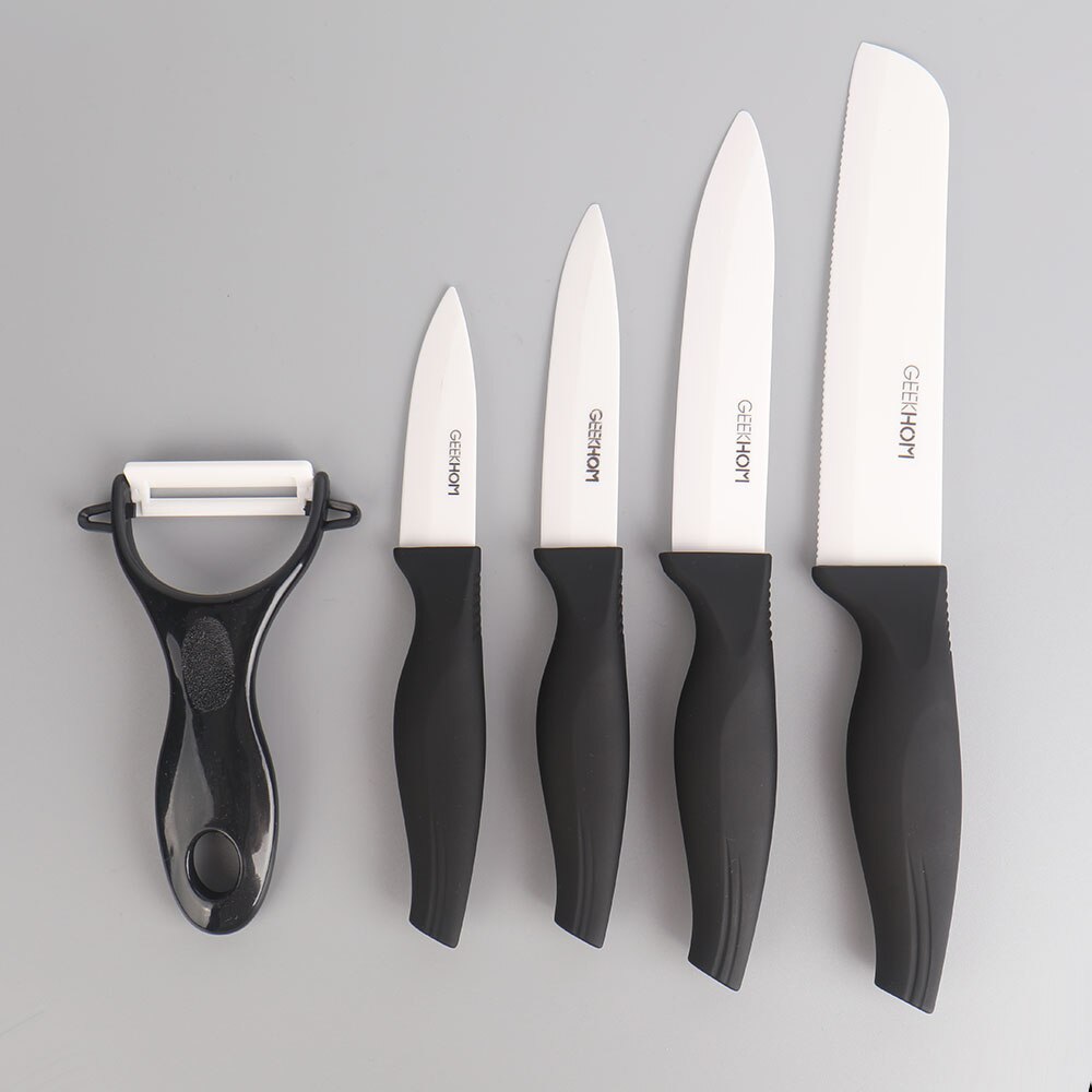 Kitchen Ceramic Knife Set 3 4 5 6 Inch Chef Kitchen Knives Cleaver Bread Utility Paring Slicing Cooking Knife Set: Blue