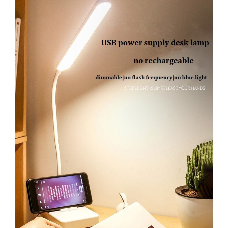 LED USB Oplaadbare Bureaulamp Flexibele 360 Graden Tafel Decor Oogbescherming Dimbare Touch Leeslamp Studie Lampen: Default Title