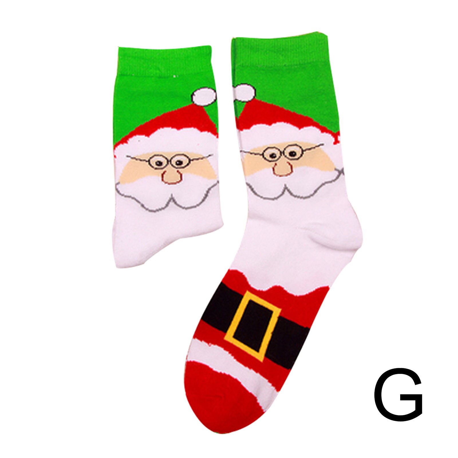 Christmas Pattern Printing Socks Winter Warm Cotton Middle Tube Socks Unisex YS-BUY: g