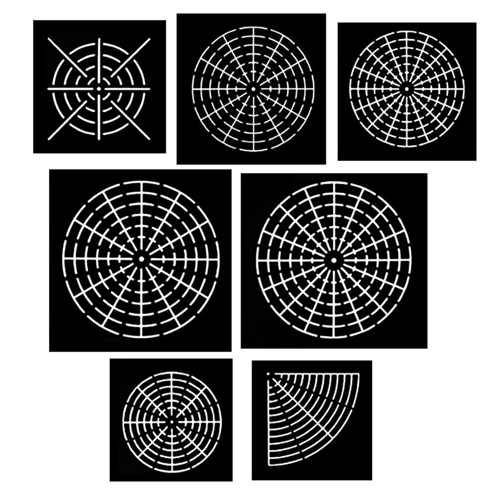 9/10 Uds Mandala herramientas de punteado plantillas Plantilla de dibujo conjunto de plantillas para decoración de pared bricolaje pintura dibujo proyectos de arte: Mandala Stencil C