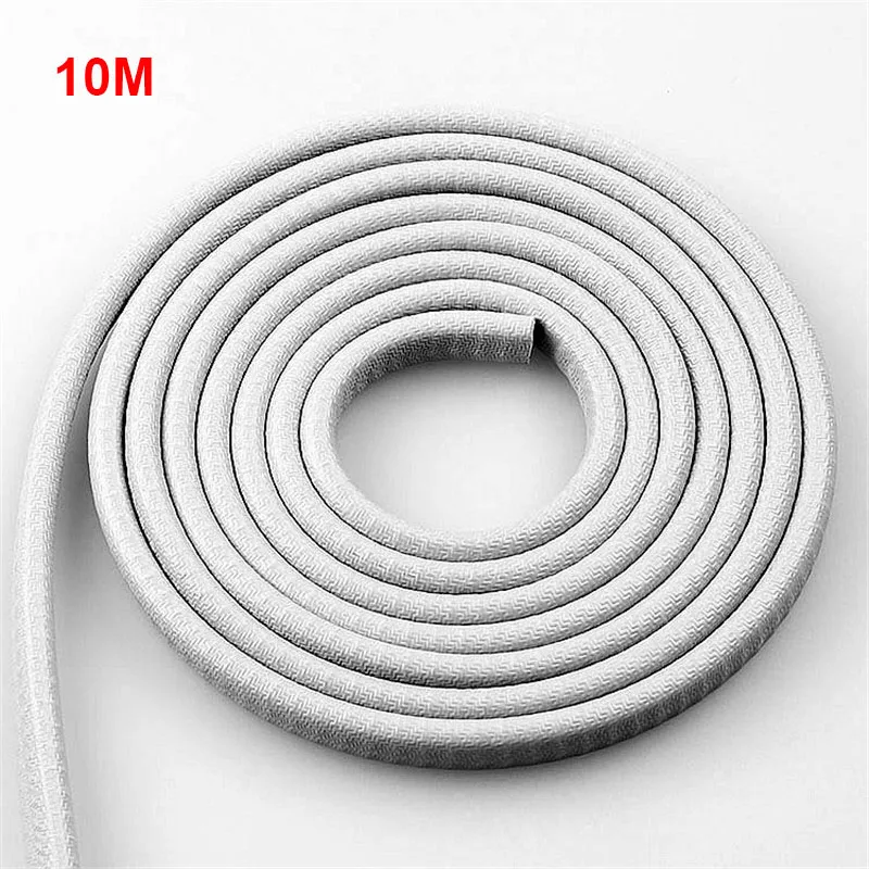 Car 10m Rubber Edging Protection Strip Door Edge Guards Trim Molding Side Protector Anti-Scratches Vehicle Car Accessories: WHITE