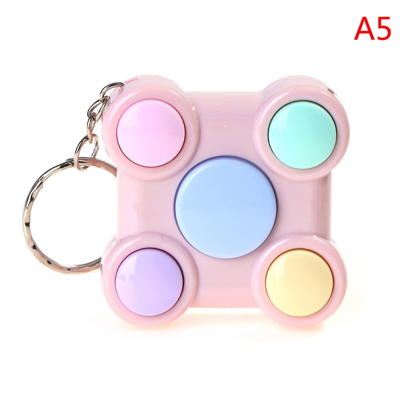 1Pc Volwassenen Kids Stress Relief Speelgoed Draagbare Kleurrijke Gamepad Vorm Geheugen Doolhof Kubus Gadget Sleutelhanger Educatief Doorbraak Game: A5