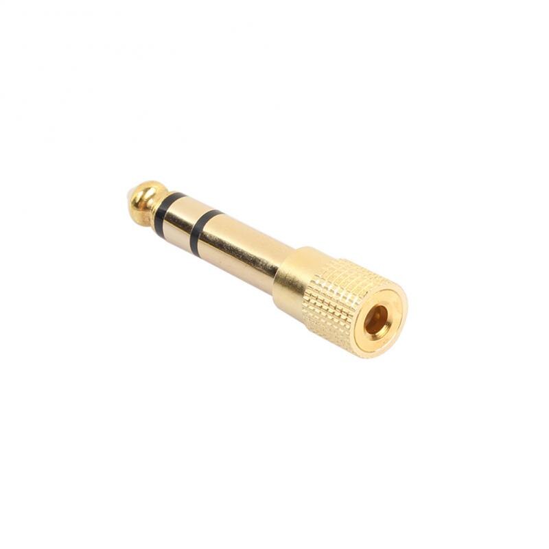 Headphone Jack 6.35mm Male Plug To 3.5mm Female Connector Earphone Amplifier Audio Adapter Microphone AUX Converter Audio Cable