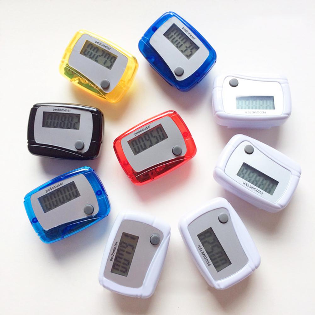 Draagbare Mini Digitale Lcd Stappenteller Sport Wandelen Hardlopen Stap Counter Meter Lcd Een-Knop Running Teller