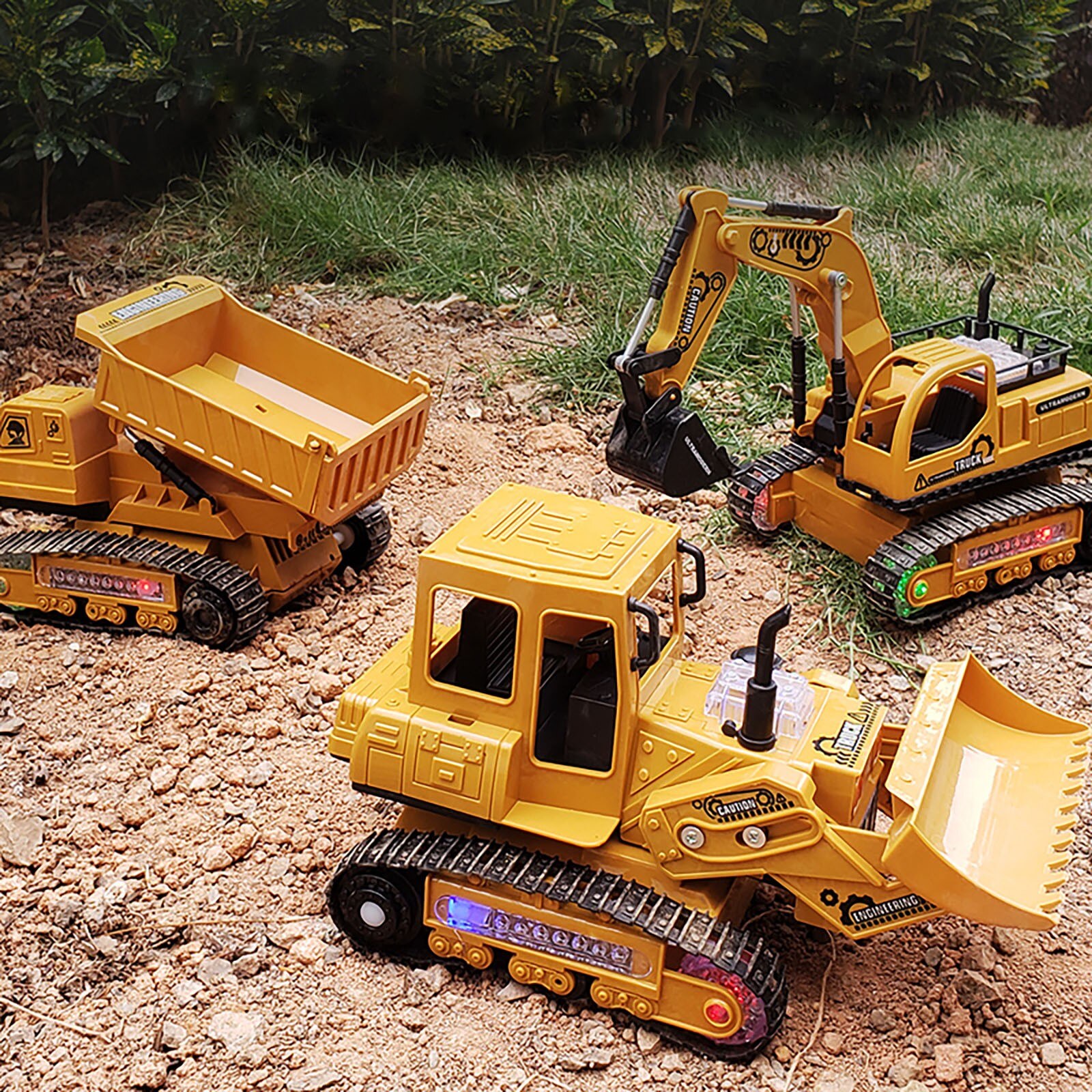 Pelleteuse télécommandée sans fil, véhicules RC 1:24, Construction à chargement frontal, véhicule d'ingénierie télécommandé, voiture jouet pour enfants