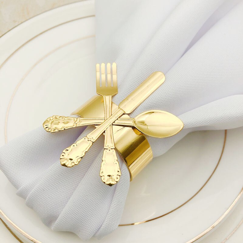 6/Stck Serviette Ring Gold und silber kreative stil besteck Serviette schnalle Hotel liefert geschirr: Licht Grau