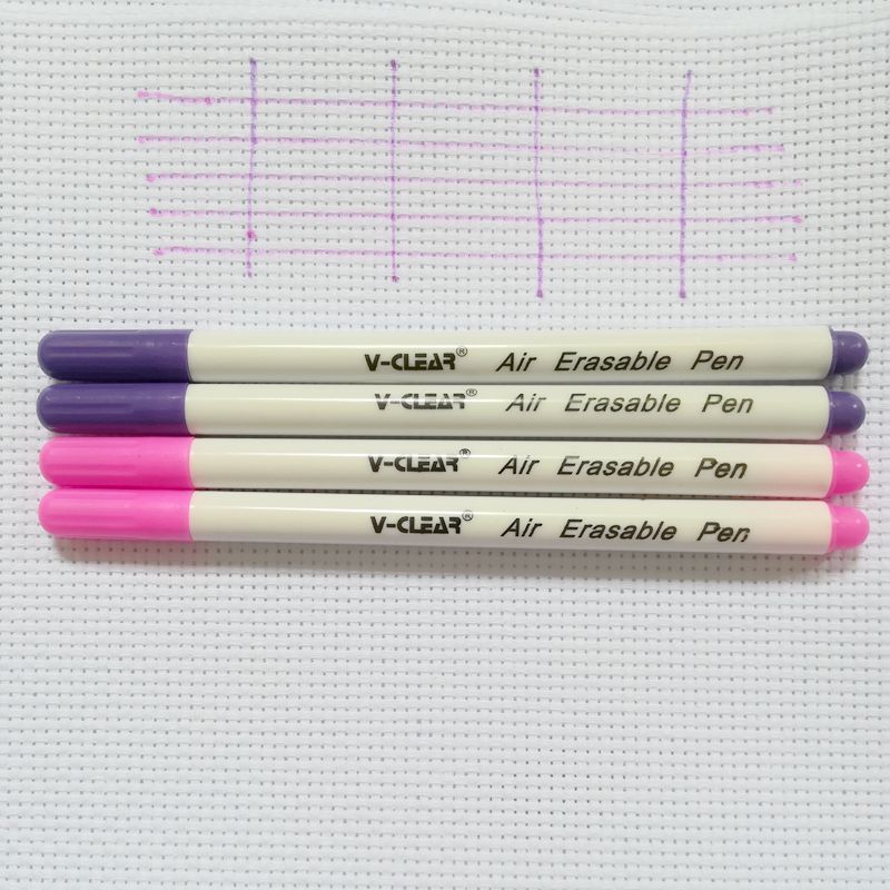 VCLEAR tela borrable pluma Rosa aire marcador marcadores para tela púrpura Chako Ace bolígrafo violeta tinta Invisible de la pluma