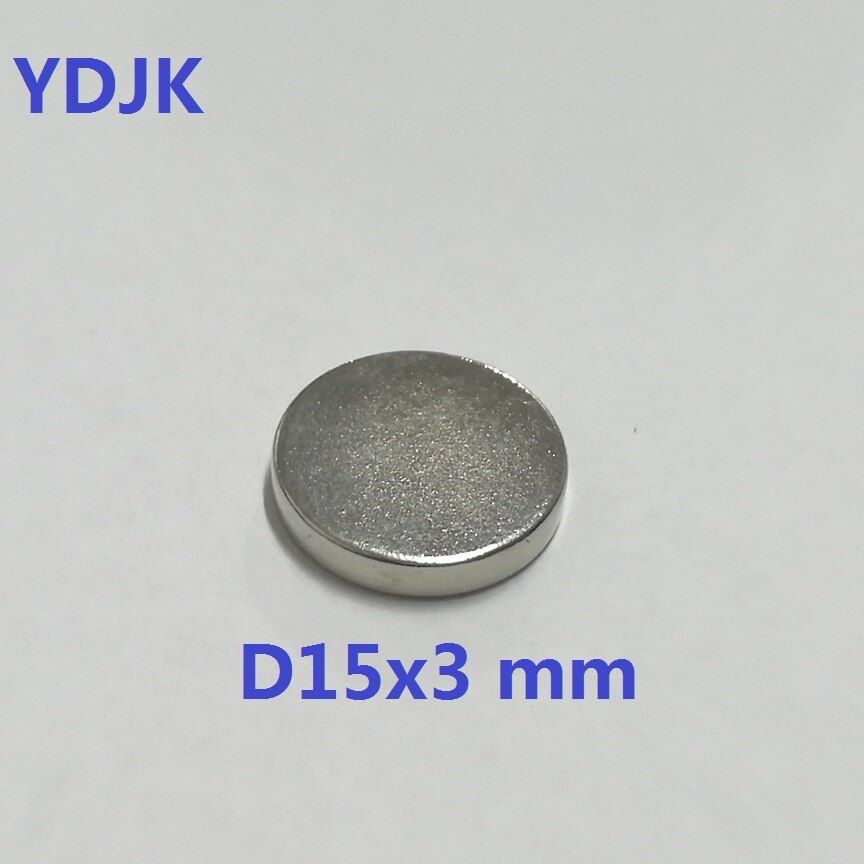 10 20 50 Stks/partij Schijf Ndfeb Magneet 15*3 N38 Zeldzame Aarde Magneet 15 X 3 Neodymium Magneten 15x3