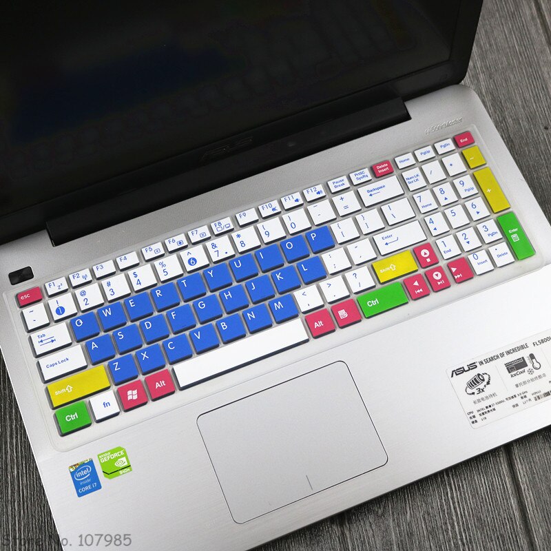 15.6 inch Laptop keyboard Cover Protector For Asus ROG X556U X556UR X556UB X556UQ X556 X555 X555ld X555lf X554l Gaming Notebook: Candyblue