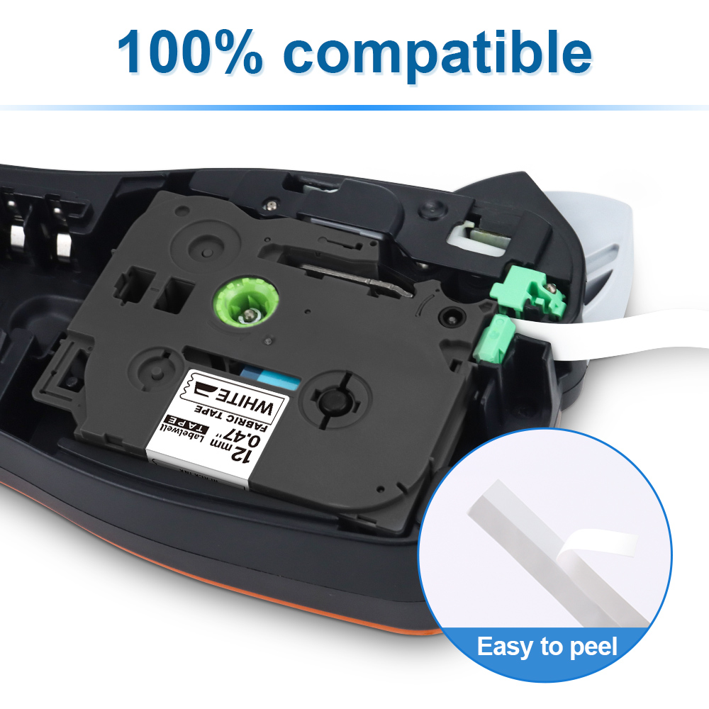 Labelwell Printer Lint Compatibel Voor Brother FA231 FA3 FA3R FA241 FA4 FA4R Stof Ijzer-On Label 12Mm 18mm Voor Pt Label Maker