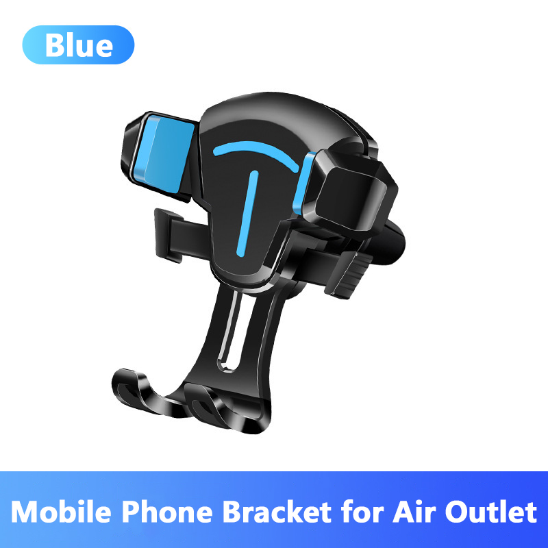 Universal Car Phone Holder Suction Cup Car Phone Holder For Phone In Car Support Smartphone Voiture Stand Car Accessories: air outlet blue