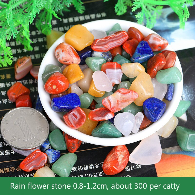 500G Regen Bloem Steen Aquarium Gekleurde Steentjes Bloempot Decoratie Stenen Tuin Tuinieren Tuin Decoratie: F