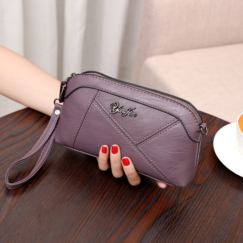 Vrouwen Tas Eenvoudige En Royale Pu Single-Schouder Cross-Body Bag Veelzijdige Boekentassen: 5 a purple
